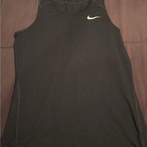 Nike Women's Black Tank with White Logo